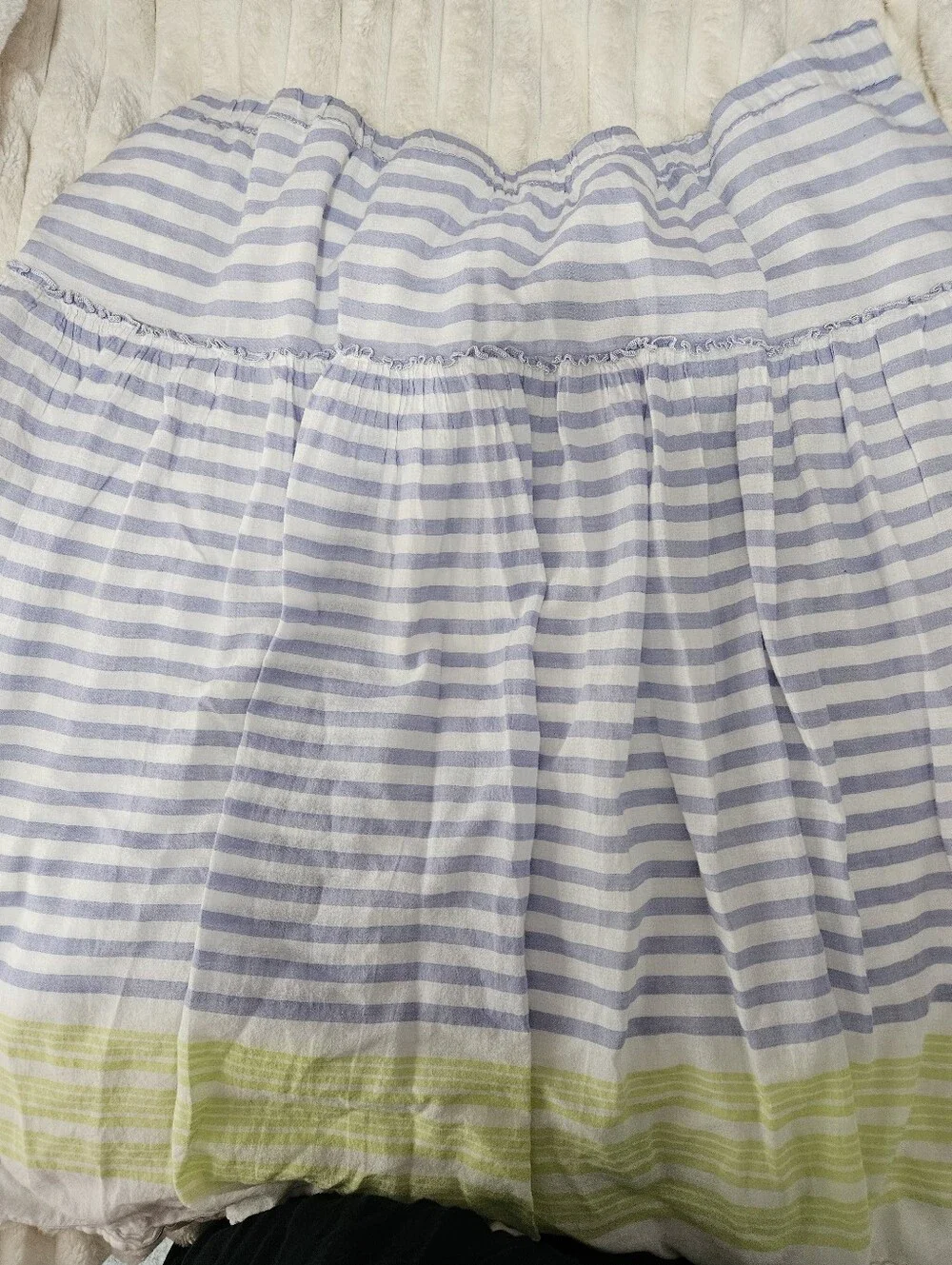 NWOT - Old Navy White W/ Blue/purple & Green/yellow Stripes Maxi Skirt, Size XXL - Picture 2 of 4